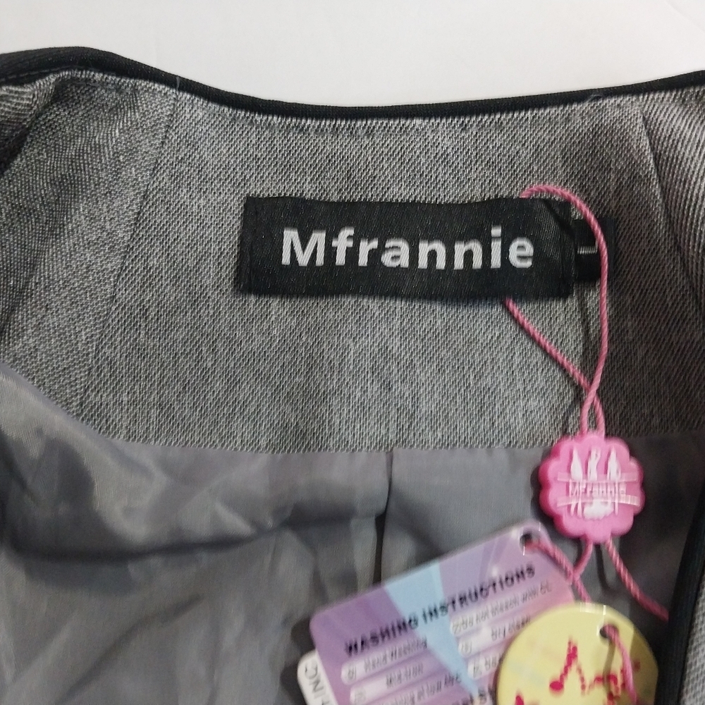 Mfrannie Lot of Two Women's Grey Pants and Blazer Suit Size Large Polyester - Picture 16 of 16